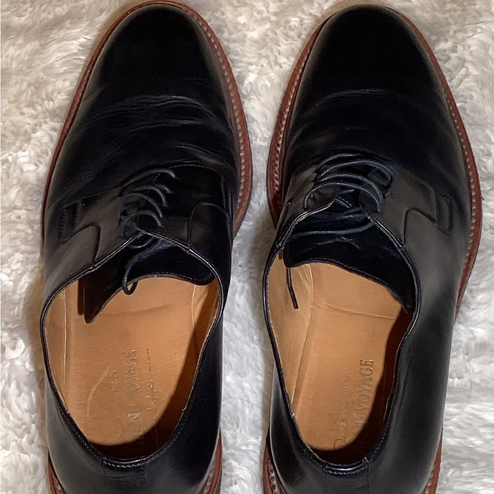 Grand voyage Mens Leather black Oxfords shoes size 10